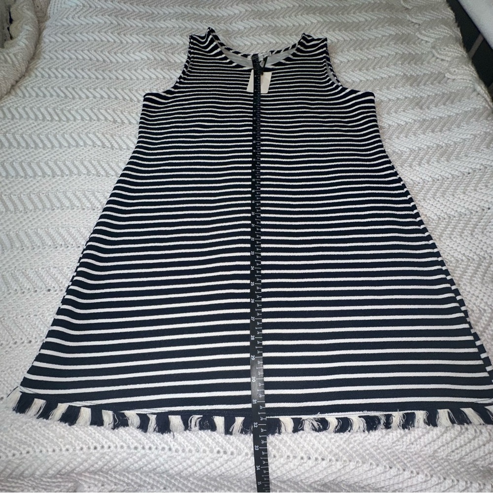Adorable Blue and White Striped Sleeveless Dress by Green Envelope - NWT - Picture 6 of 8